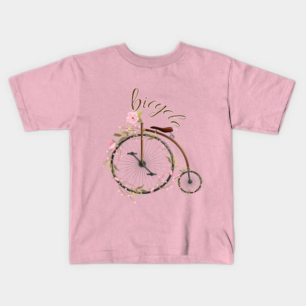 Bicycle Kids T-Shirt by TotaSaid